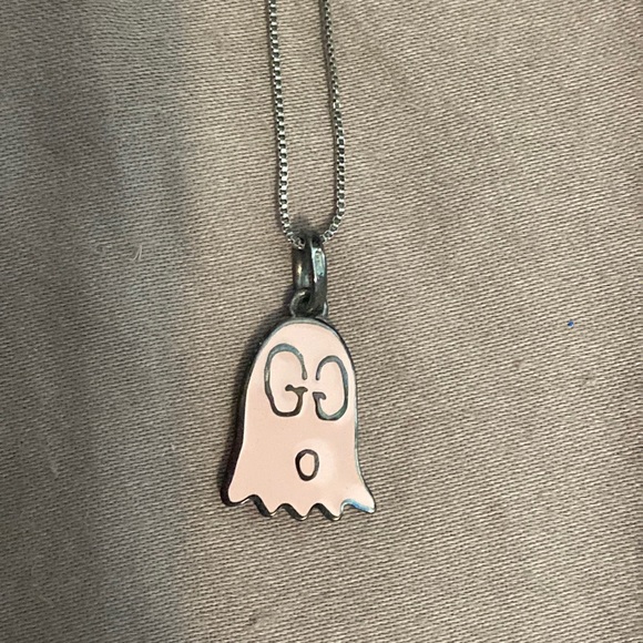 Pink Gucci Ghost Necklace 